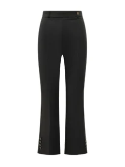Flared Trousers with Buttons