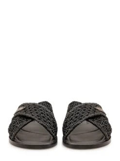 Flat Sandals with Woven Straps