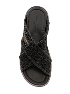 Flat Sandals with Woven Straps