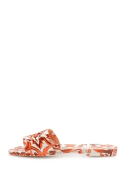 Flat Slide with Ornamental Print
