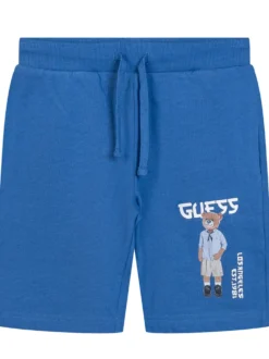 Fleece Shorts with Bear Print
