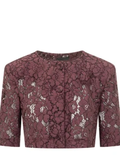 Floral Lace Cropped Jacket