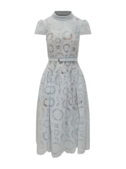 Floral Lace Midi Dress