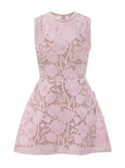 Floral Lace Mini Dress