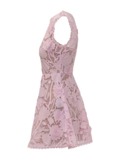 Floral Lace Mini Dress