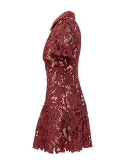 Floral Lace Mini Dress
