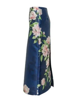 Floral Print Pencil Skirt