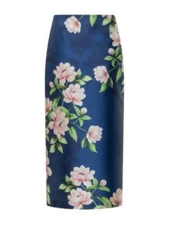 Floral Print Pencil Skirt