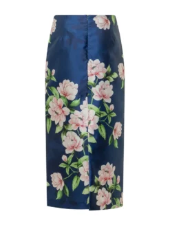 Floral Print Pencil Skirt