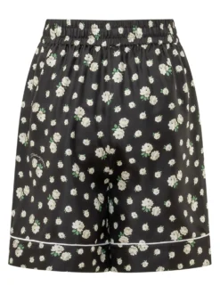 Floral Shorts with Drawstring