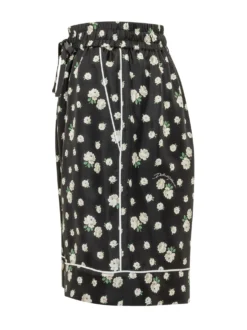 Floral Shorts with Drawstring