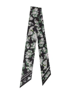 Floral Silk Bandeau Scarf
