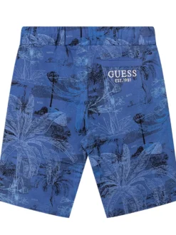 French Terry Bermuda with Tropical Print