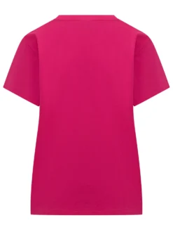 Fuchsia Crew Neck T-shirt with White Logo – Polo Ralph Lauren