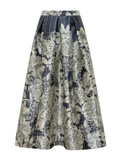 Full Skirt with Floral Print