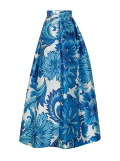 Full Skirt with Floral Print