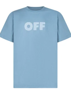 Garment-Dyed T-Shirt with OFF Logo