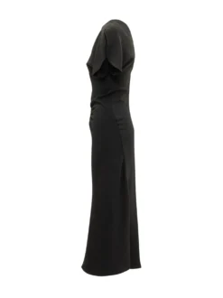Gathered Detail Midi Dress