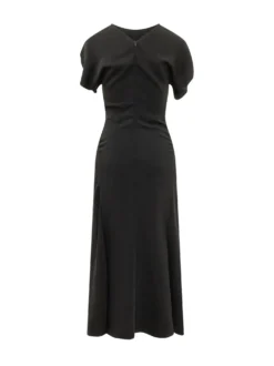 Gathered Detail Midi Dress