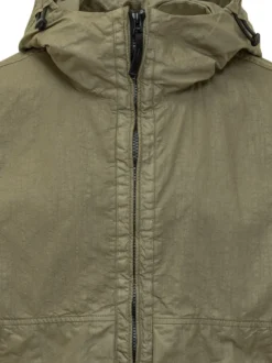 Giacca con Cappuccio e Chiusura con Zip