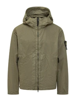 Giacca con Cappuccio e Chiusura con Zip