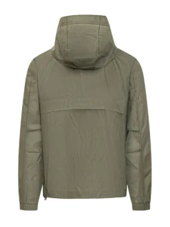 Giacca con cappuccio e tasche applicate