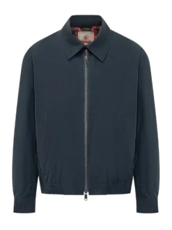 Giacca con Zip e Colletto Classico