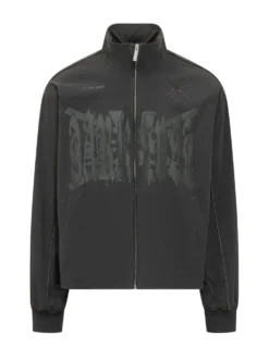 Giacca con Zip e Collo Alto