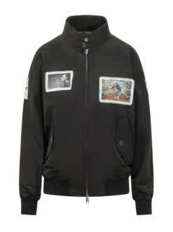 Giacca con Zip e Tasche con Patch