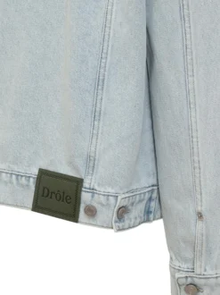 Giacca Denim Con Colletto A Contrasto