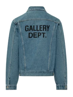 Giacca Denim con Tasche a Patta