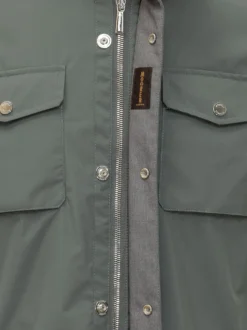 Giacca Fenzi con Cappuccio e Tasche Applicate