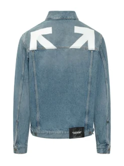 Giacca in Denim con Tasche
