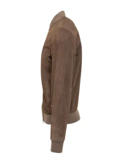 Giacca in Suede con Zip