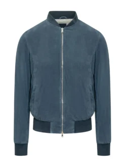 Giacca in Suede con Zip