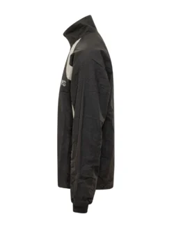 Giacca Sportiva con Zip e Collo Alto