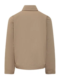 Giacca Zip-Up con Tasche Frontali in Cotone