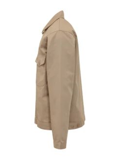 Giacca Zip-Up con Tasche Frontali in Cotone