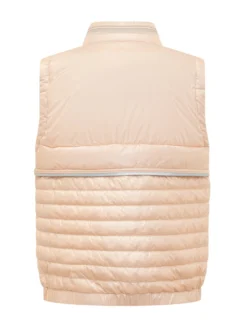 Gilet Guimane with Stand Collar and Horizontal Quilting