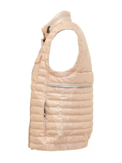 Gilet Guimane with Stand Collar and Horizontal Quilting