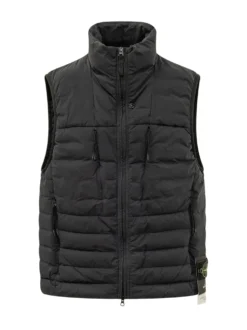 Gilet Imbottito con Collo Alto