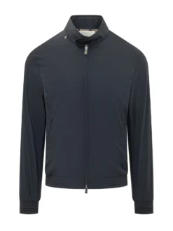 Giubbotto con Chiusura Zip e Collo Alto