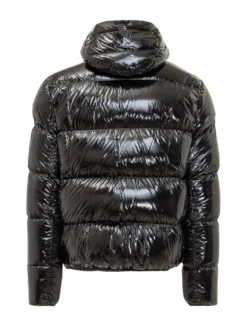 Glossy Hooded Puffer Jacket