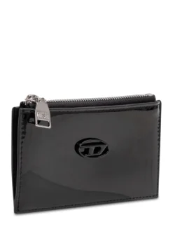Glossy zip card holder
