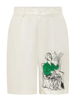 Graphic Print Bermuda Shorts