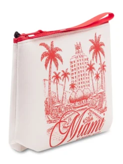 Graphic Print Pouch with Zip