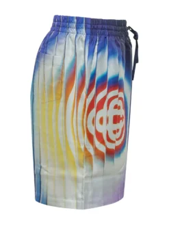 Graphic Print Shorts with Elastic Waist
