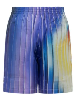 Graphic Print Shorts with Elastic Waist