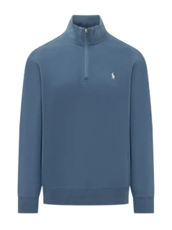 Half Zip Sweatshirt with High Neck