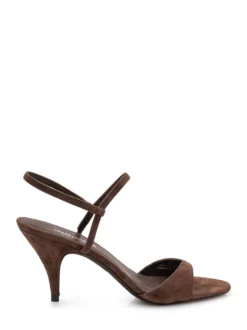 Heeled Sandals with Crossed Straps